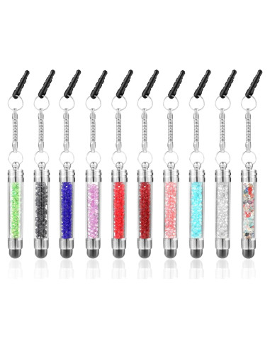 10 Lápices Stylus JIEYAO para Pantallas Táctiles - Colores Variados