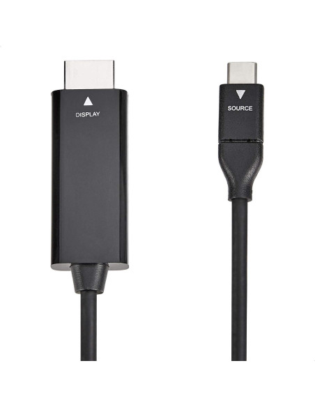 Adaptador USB-C a HDMI Amazon Basics 0.91m 4K 30Hz Negro Adaptador USB-C a HDMI Amazon Basics 0.91m 4K 30Hz Negro