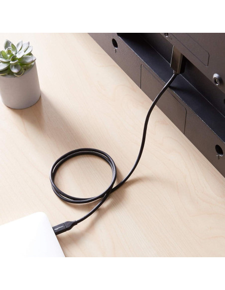 Adaptador USB-C a HDMI Amazon Basics 0.91m 4K 30Hz Negro Adaptador USB-C a HDMI Amazon Basics 0.91m 4K 30Hz Negro