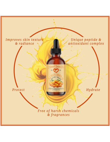 Aceite de Espino Marino Natural Born Oils 60ml Orgánico Prensado en Frío