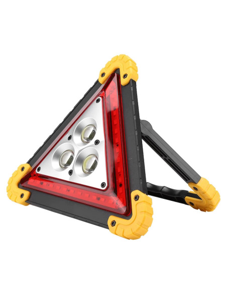 Triángulo de Advertencia LED Lwuey 18x18cm Recargable Triángulo de Advertencia LED Lwuey 18x18cm Recargable