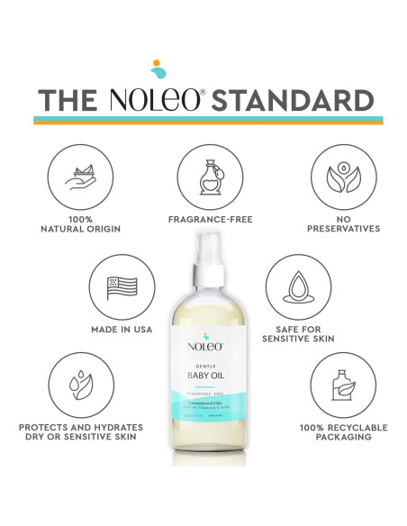 Aceite Suave para Bebés NOLEO 113.4 g - Orgánico y Sin Fragancia Aceite Suave para Bebés NOLEO 113.4 g - Orgánico y Sin Fragancia