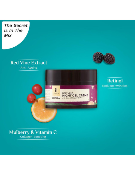 Crema de Noche Anti-Envejecimiento Pilgrim 50g con Retinol Crema de Noche Anti-Envejecimiento Pilgrim 50g con Retinol