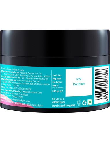 Crema de Noche Anti-Envejecimiento Pilgrim 50g con Retinol