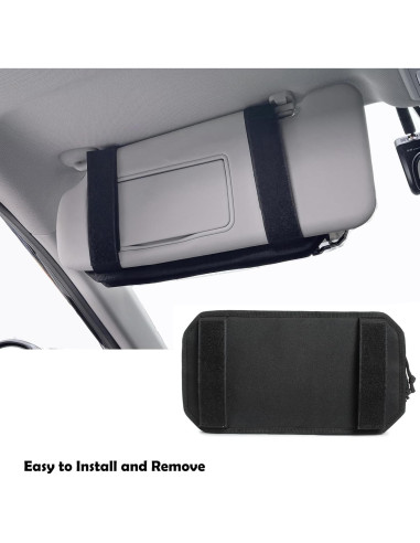 Organizador de Visera Solar Kucaguc 1000D para Coche Negro