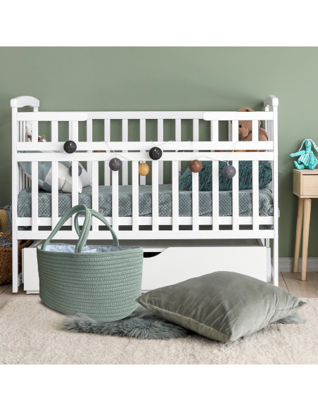 Organizador de Pañales KiddyCare Grande Albahaca con Asa Organizador de Pañales KiddyCare Grande Albahaca con Asa