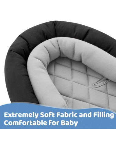 Soporte de Cabeza para Bebés Pro Goleem 2 en 1 Gris y Negro
