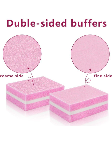Bloques de Pulido de Uñas LNAUJS, 12 Piezas Doble Grano Bloques de Pulido de Uñas LNAUJS, 12 Piezas Doble Grano