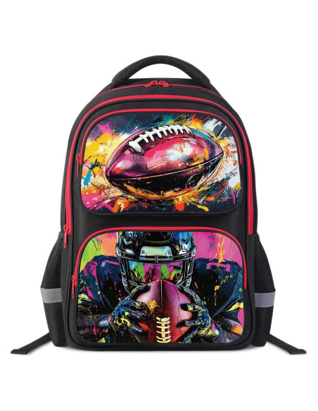 Mochila Escolar de Fútbol para Niños 6-18 Años - Oxford 900D Mochila Escolar de Fútbol para Niños 6-18 Años - Oxford 900D