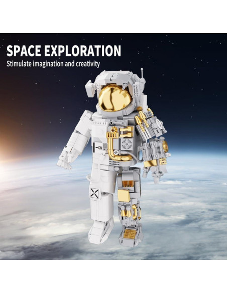 Juego de Bloques de Construcción Astronauta NETEHU - 880 Piezas Juego de Bloques de Construcción Astronauta NETEHU - 880 Piezas