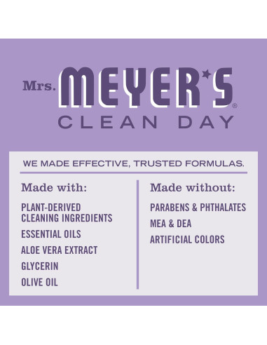 Jabón Líquido de Manos Mrs. Meyer's Clean Day Lila 3x375ml