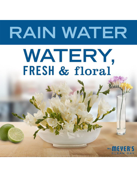 Jabón de Manos Mrs. Meyer's 370 ml - Agua de Lluvia, Paquete de 3 Jabón de Manos Mrs. Meyer's 370 ml - Agua de Lluvia, Paquete de 3