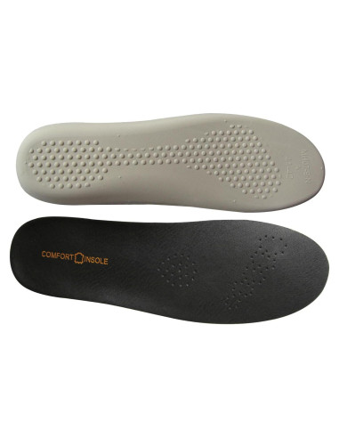 Plantillas de Cuero Negro Aureolek para Pies Sudorosos Talla 6.5-7.5