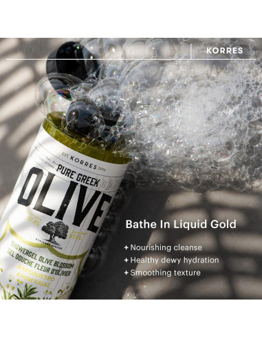 Set de Cuidado Corporal KORRES Flor de Olivo 3 Piezas
