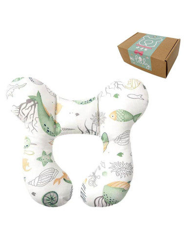 Cojín de Cuello para Bebés Wedfull Océano 28x28cm Suave