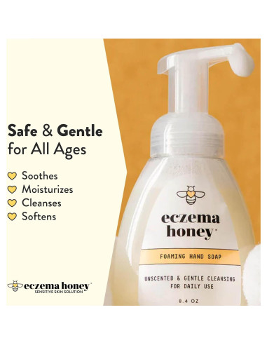 Jabón de Manos Espumoso Suave Eczema Honey 240 ml - Natural