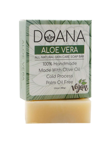Jabón de Aloe Vera Doana 99g con Manteca de Karité Vegano Jabón de Aloe Vera Doana 99g con Manteca de Karité Vegano