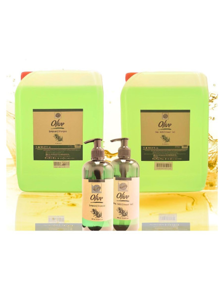 Juego de Champú y Gel de Ducha Roomsium 5L + Dispensadores 400ml Juego de Champú y Gel de Ducha Roomsium 5L + Dispensadores 400ml