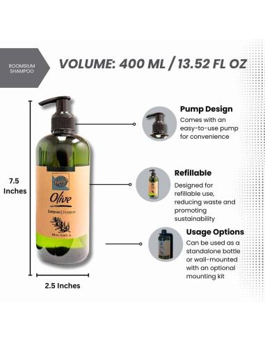 Juego de Champú y Gel de Ducha Roomsium 5L + Dispensadores 400ml