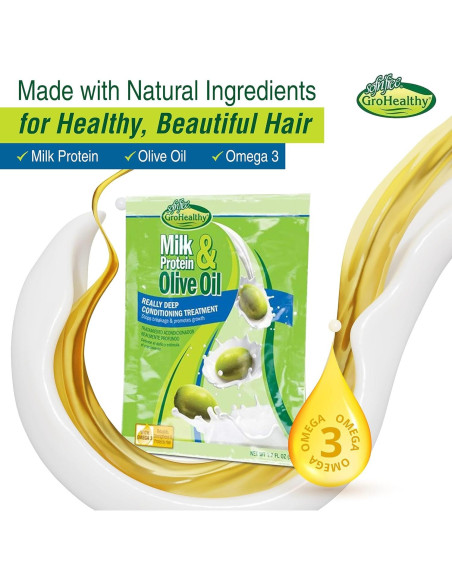 Acondicionador Profundo SofnFree GroHealthy 50ml - Proteína de Leche y Aceite de Oliva Acondicionador Profundo SofnFree GroHealthy 50ml - Proteína de Leche y Aceite de Oliva
