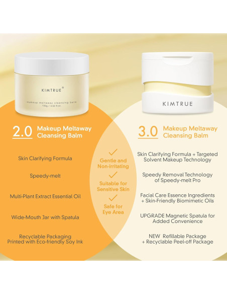 Bálsamo Limpiador Facial Kimtrue 95.7 g - Desmaquillante Hidratante Bálsamo Limpiador Facial Kimtrue 95.7 g - Desmaquillante Hidratante