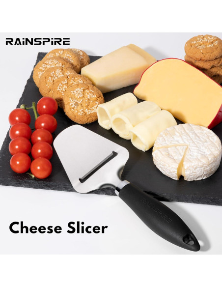 Cortador de Queso Antiadherente Rainspire 23.11 cm Acero Inoxidable Cortador de Queso Antiadherente Rainspire 23.11 cm Acero Inoxidable
