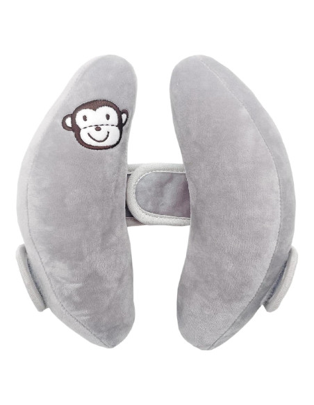 Almohada de Viaje StoHua para Bebés Ajustable Gris Almohada de Viaje StoHua para Bebés Ajustable Gris