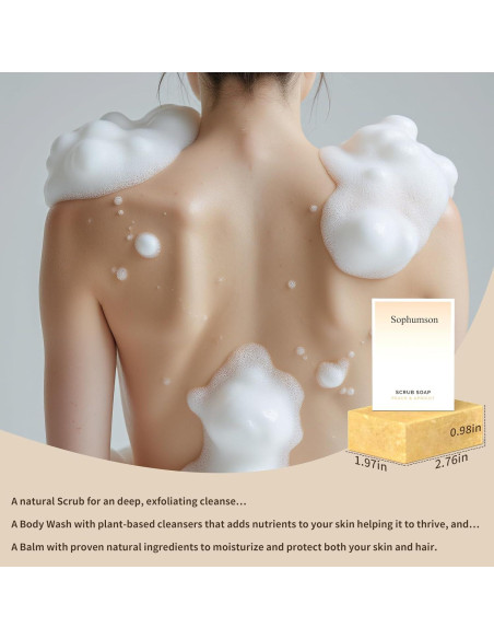 Jabón de Cúrcuma Sophumson para Cara y Cuerpo - 6 Piezas 0.59kg Jabón de Cúrcuma Sophumson para Cara y Cuerpo - 6 Piezas 0.59kg