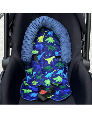 Soporte de Cabeza para Silla de Auto TANOFAR Dinosaurio Azul