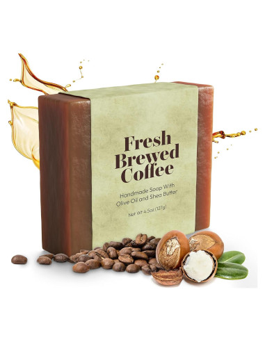 Jabón de Leche de Cabra y Café Hecho a Mano Yeahgoshopping 127 g