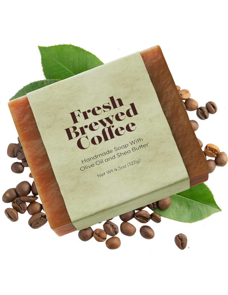 Jabón de Leche de Cabra y Café Hecho a Mano Yeahgoshopping 127 g Jabón de Leche de Cabra y Café Hecho a Mano Yeahgoshopping 127 g