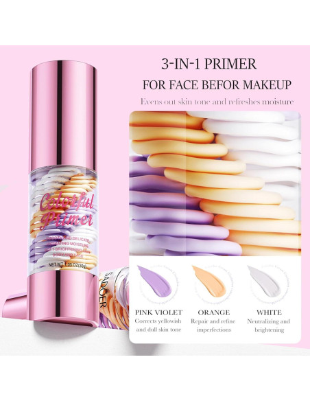 Primer Hidratante 3 en 1 Miniling para Maquillaje 81g Primer Hidratante 3 en 1 Miniling para Maquillaje 81g