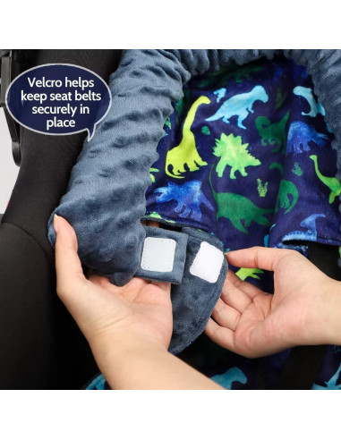 Soporte de Cabeza para Silla de Auto TANOFAR Dinosaurio Azul
