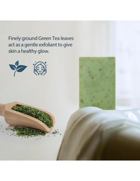 Jabón Orgánico de Té Verde PALFICAB - 3 Barras 99.2g Jabón Orgánico de Té Verde PALFICAB - 3 Barras 99.2g