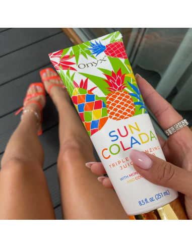 Loción Bronceadora Onyx Triple Bronceado Piña 250g - Hidratante