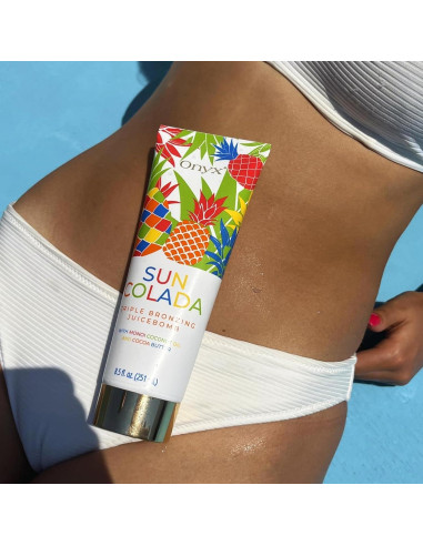 Loción Bronceadora Onyx Triple Bronceado Piña 250g - Hidratante
