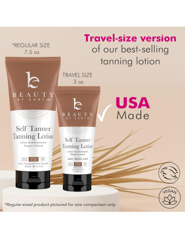 Loción bronceadora autobronceadora Beauty by Earth 89 ml