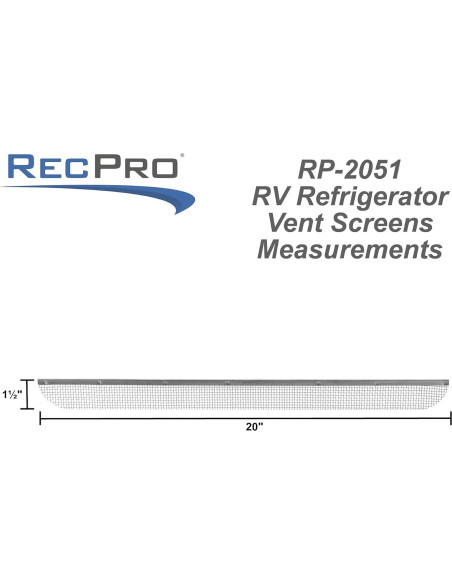 Pantalla de Ventilación para Refrigerador RecPro RV - Paquete de 3 Pantalla de Ventilación para Refrigerador RecPro RV - Paquete de 3