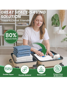 Bolsas de Almacenamiento al Vacío FUNFERY - 20 Piezas con Bomba 2