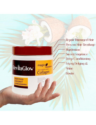 Mascarilla capilar RevitaGlow 500ml - Colágeno y Argán