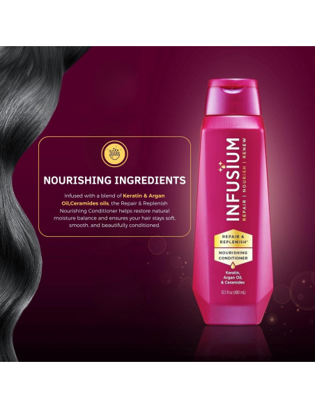 Acondicionador Nutritivo Infusium 400 ml con Queratina y Argán Acondicionador Nutritivo Infusium 400 ml con Queratina y Argán