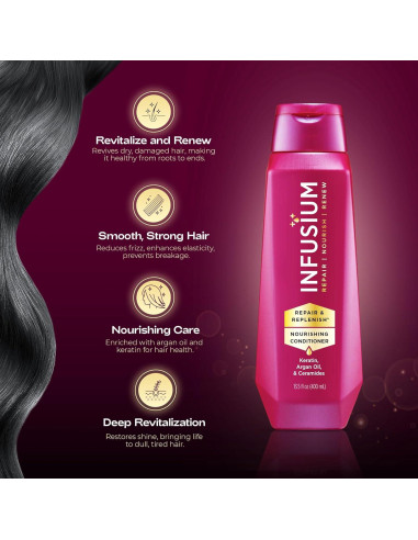 Acondicionador Nutritivo Infusium 400 ml con Queratina y Argán