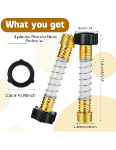 Protector Flexible para Manguera Outus 3 Piezas 14.5 cm 2