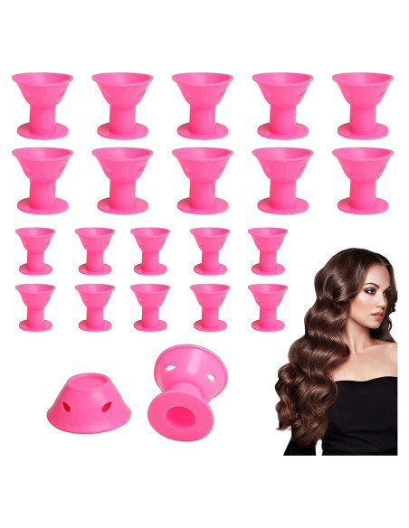 Juego de Rulos Sin Calor ANROLA - 40 Piezas Rosa Juego de Rulos Sin Calor ANROLA - 40 Piezas Rosa