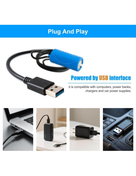 Bomba de Aire Mini USB DaToo para Acuario Ultra Silenciosa Bomba de Aire Mini USB DaToo para Acuario Ultra Silenciosa