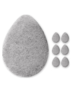 Esponjas Exfoliantes Faciales KOL con Carbón - Paquete de 6