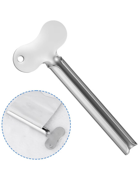 Exprimidor de Tubos de Pasta de Dientes Mabor - 3 Piezas Acero Inoxidable Exprimidor de Tubos de Pasta de Dientes Mabor - 3 Piezas Acero Inoxidable