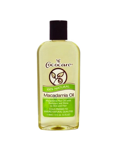 Aceite de Macadamia Natural COCOCARE 113.4 g - Hidratación Profunda