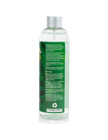 Spray de Aloe Vera Orgánico Allurials 340g - Hidrata Piel y Cabello