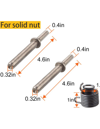 Juego de 7 Piezas Puntas Remachadora Neumática ABuff 0.401